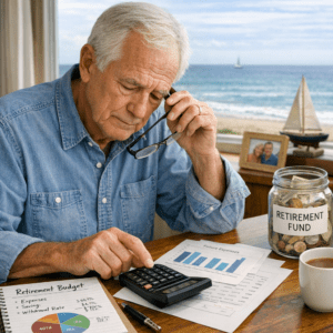 elderly man planning for retirement