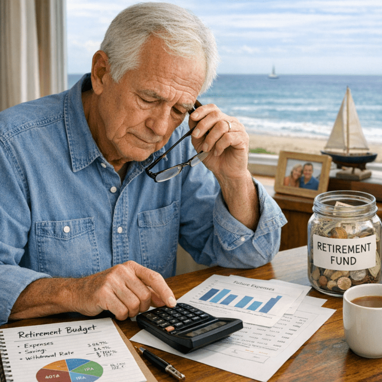 elderly man planning for retirement