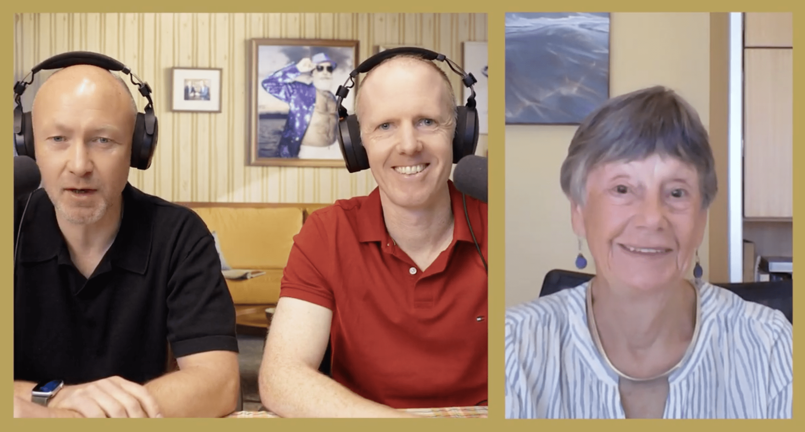 Jim, Martin and Mary, on the Retire Well Podcast